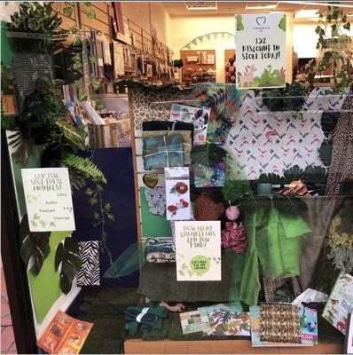 Wakey Green Trail Jungle Window Display Wakey Green Trail Jungle Window Display