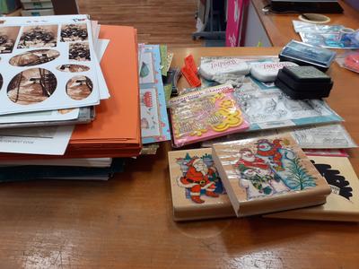 Free papercraft supplies from donations