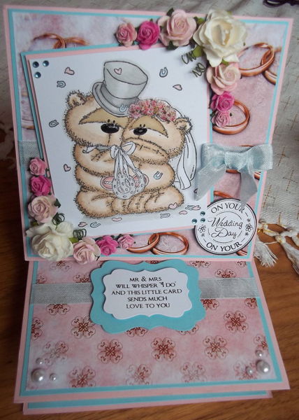 Wedding Themed 4 Drawer Easel Card