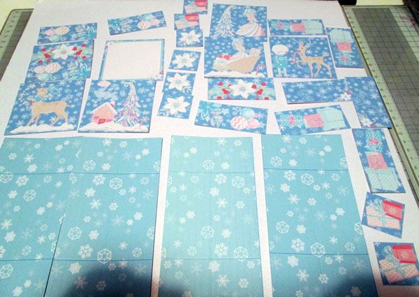 Pieces cut from printables