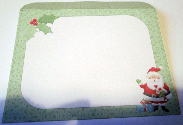 Finished printable envelope for the Pop Up Box card